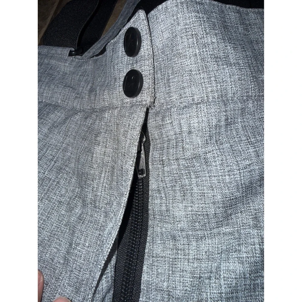 Killtec Womens Grey Heather Ski Pants Snow Bibs Suspenders Size 8 Winter Snow - Picture 8 of 13